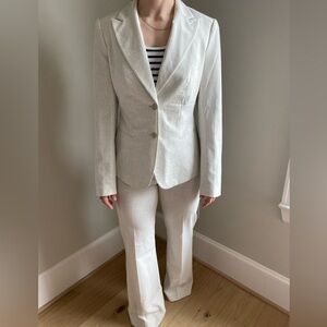 White pants suit